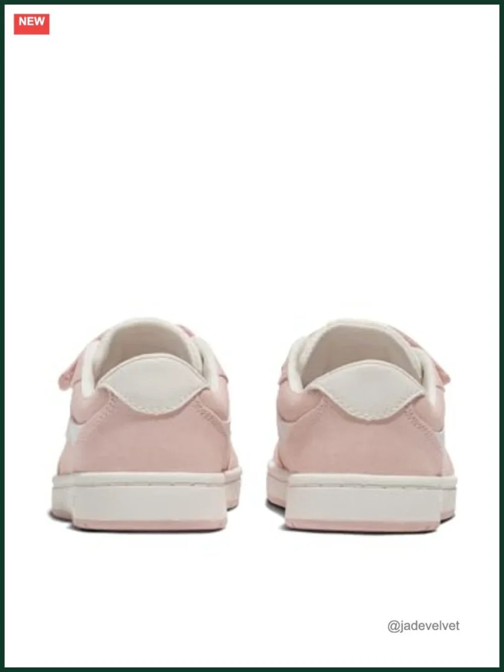 Girls Retro Court Fashion Sneakers with No-Tie Elastic Laces and Hook-and-Loop